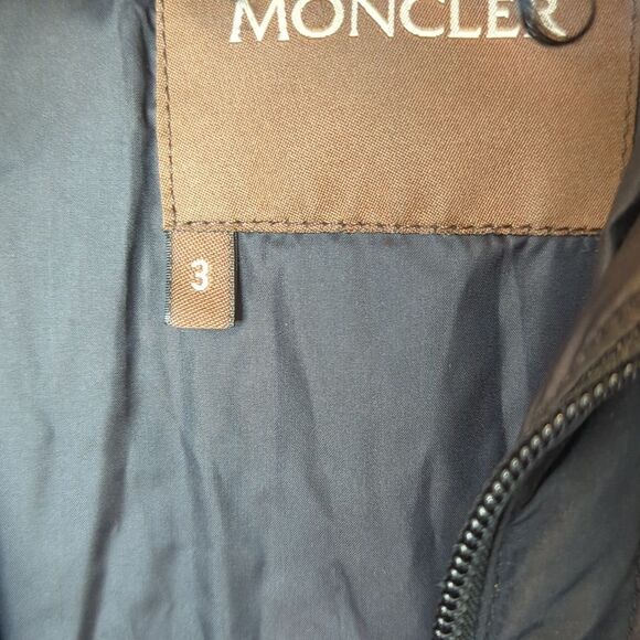 Moncler Vintage Black Down Fur Long Winter Coat S‎ - Picture 10 of 13